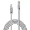 Cabo de rede Lindy 2 m Cat.5e RJ-45 U/UTP cinzento