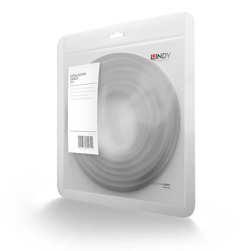 Cabo de rede Lindy 48345 cinzento 5 m Cat5e F/UTP (FTP)