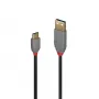 Cabo USB 2.0 Lindy 1 m Type-A para C, Anthra Line
