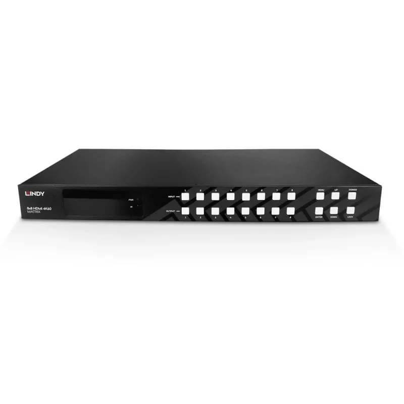 Comutador de matriz AV Lindy 8x8 HDMI 4K60 Matrix