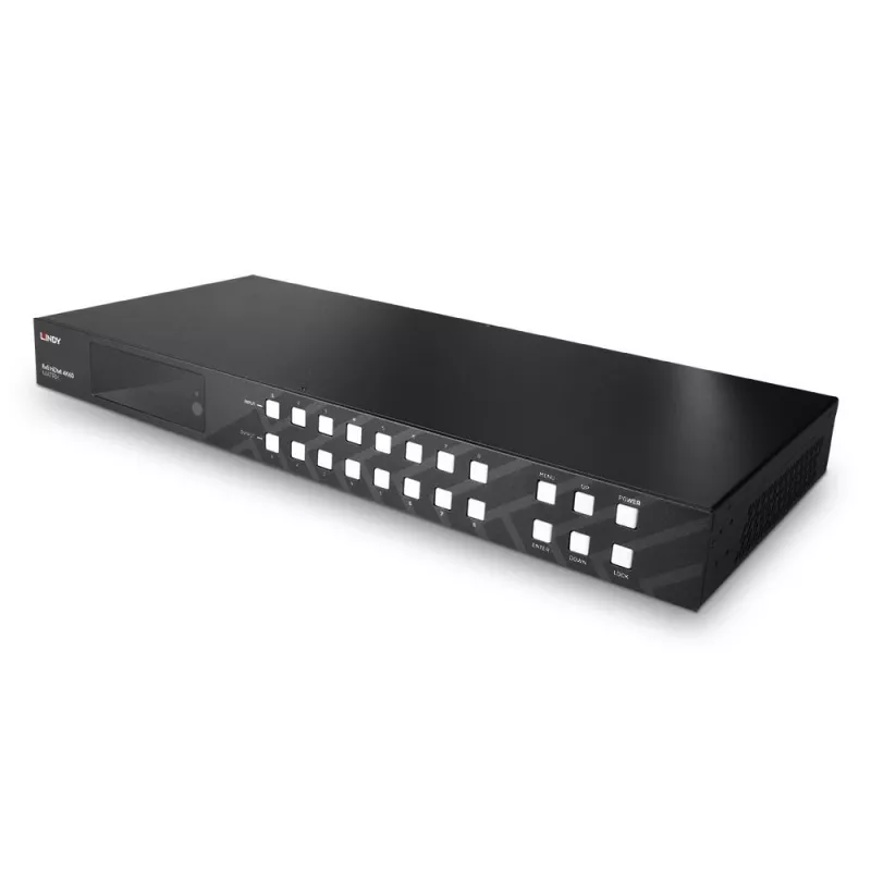 Comutador de matriz AV Lindy 8x8 HDMI 4K60 Matrix