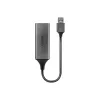 Conversor Gigabit Ethernet USB 3.0 Lindy, com fios, USB, Ethernet, 5000 Mbit/s, prateado
