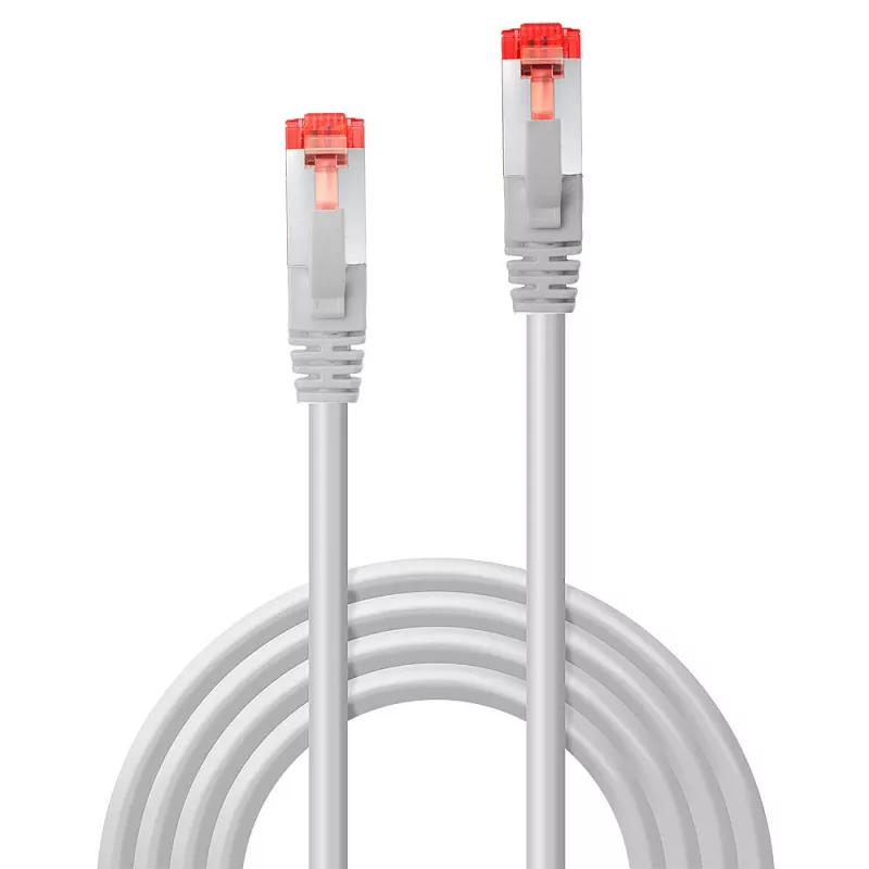 Cabo de rede Lindy 7,5 m Cat.6 S/FTP, cinzento