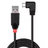 Cabo USB 2.0 Lindy Type-A para Micro-B, 0,5 m, 90° em ângulo reto