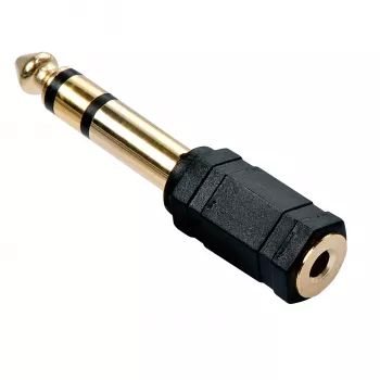 Adaptador Lindy tomada jack 3,5 mm para ficha jack 6,3 mm