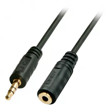 Extensão de cabo jack 3,5 mm Premium Audio Lindy 3 m