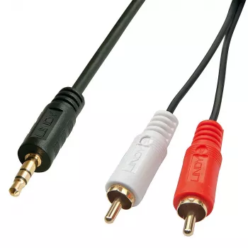 Cabo RCA para 3,5 mm Premium Lindy 1 m