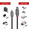 Cabo USB 3.2 Type-C para B Lindy 2 m, Anthra Line