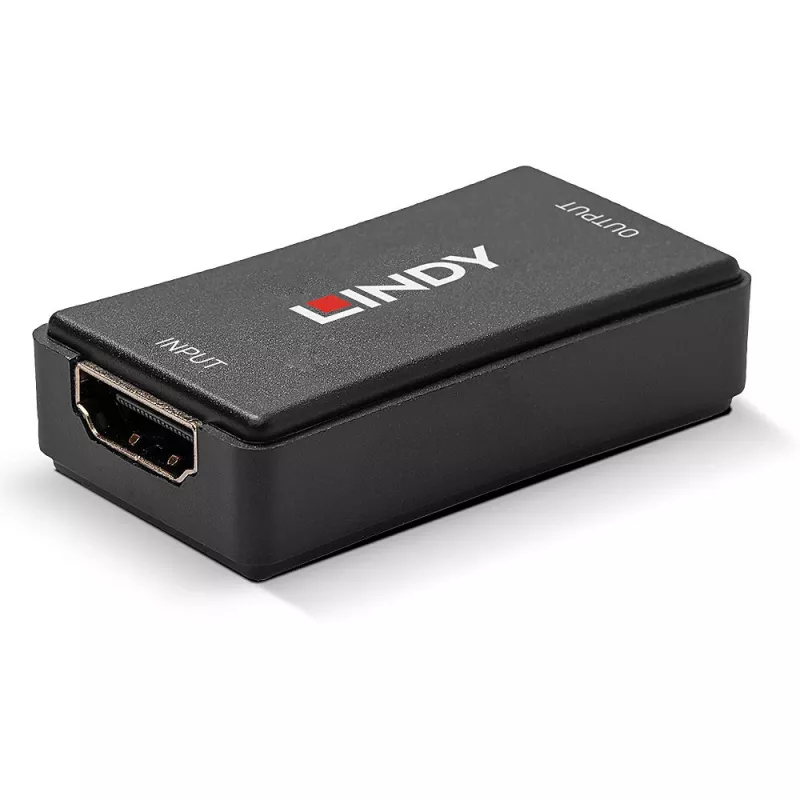 Lindy 38015 HDMI 2.0 10.2G 4K repetidor, até 50 m, HDCP pass-through