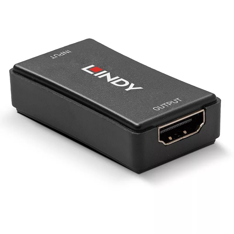 Lindy 38015 HDMI 2.0 10.2G 4K repetidor, até 50 m, HDCP pass-through