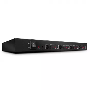 Matriz HDMI 4K60 4x4 Lindy, HDMI, 4x HDMI, metal, 1080p, 2160p, DTS-HD, Dolby TrueHD, 12 V