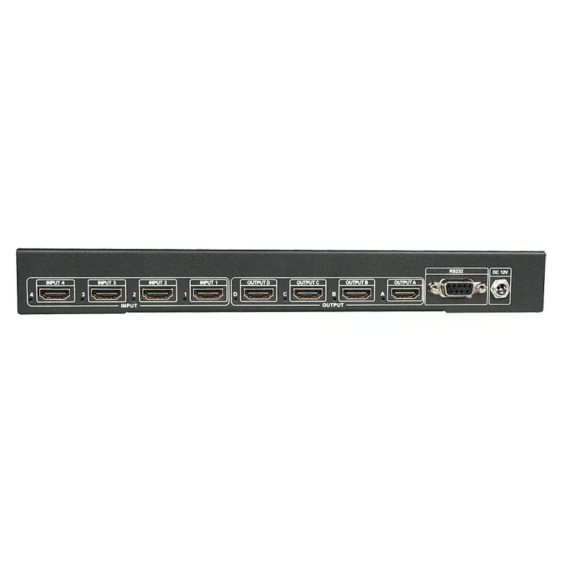 Matriz HDMI 4K60 4x4 Lindy, HDMI, 4x HDMI, metal, 1080p, 2160p, DTS-HD, Dolby TrueHD, 12 V