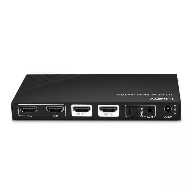 Comutador de matriz Lindy 38313 comutador de matriz AV 6,2 W