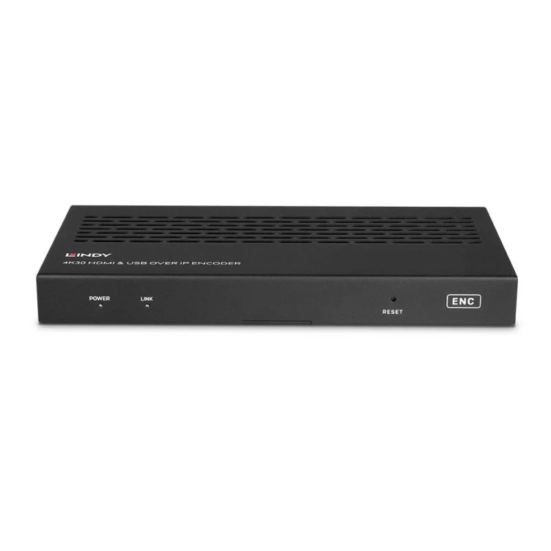 Lindy 38396 codificador 4K30 HDMI e USB sobre IP, Multicast e Videowall, HDMI 2.0, HDCP 2.2, PoE, 100 m