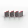 Conjunto de chaves bloqueador de porta USB Type-C Lindy, pack de 4, rosa