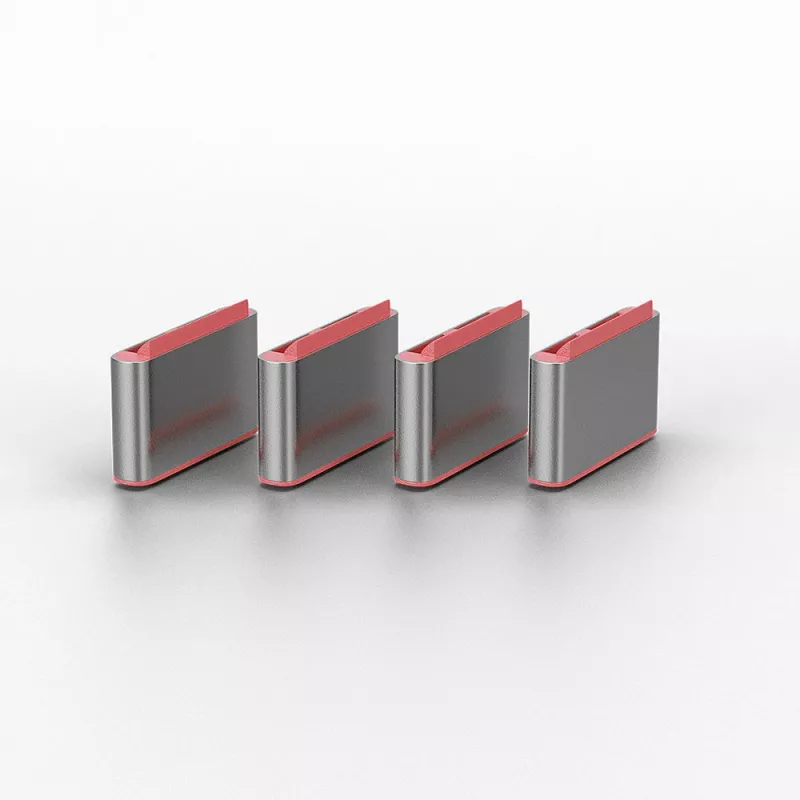 Conjunto de chaves bloqueador de porta USB Type-C Lindy, pack de 4, rosa