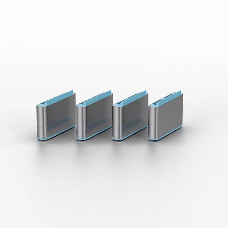 Bloqueador de porta Lindy USB Type-C Port Blocker Key, pack de 4, azul