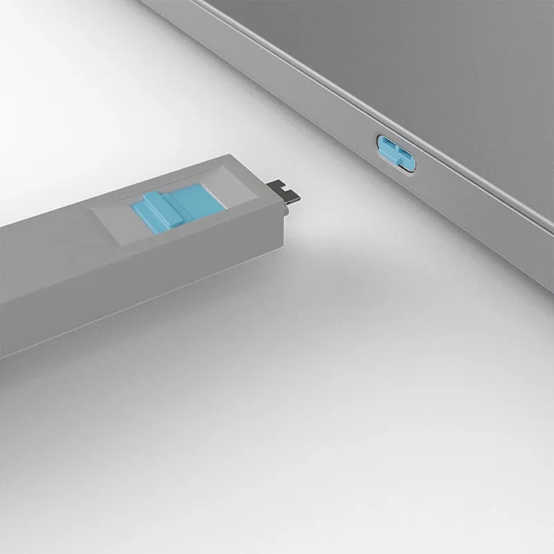 Bloqueador de porta Lindy USB Type-C Port Blocker Key, pack de 4, azul