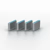 Bloqueador de porta Lindy USB Type-C sem chave, pack de 10, azul