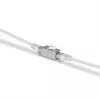 Cabo de rede Lindy CAT 6A acoplador fêmea keystone RJ-45 plano metálico 1 unid.