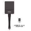 iiyama WP D002C dongle de apresentação sem fios, USB-C (DP-Alt), E-Share, prateado/preto
