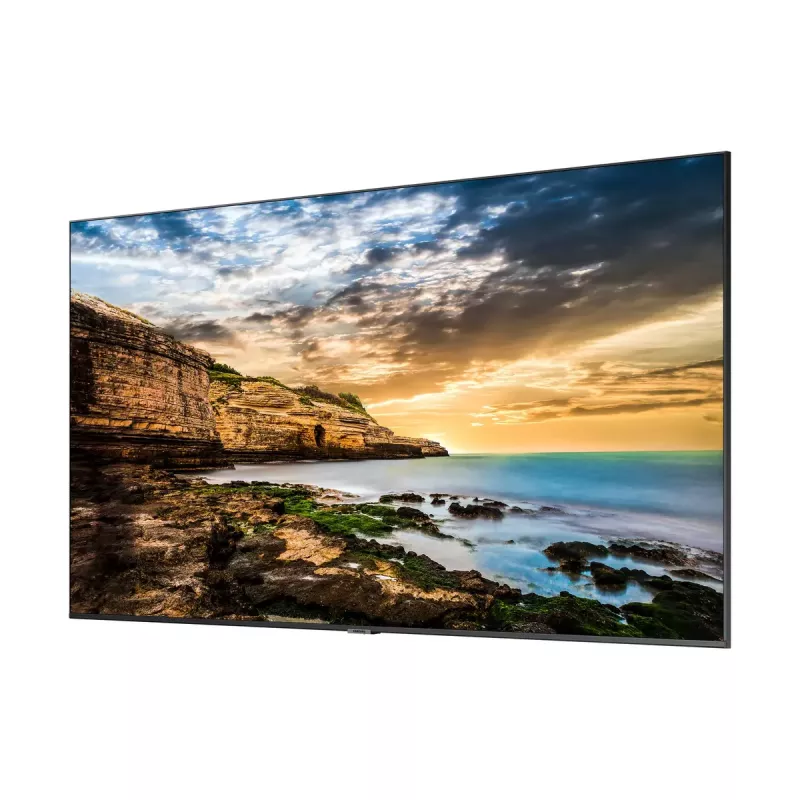 Ecrã plano de sinalização digital Samsung 65 polegadas Crystal UHD 4K Signage QE65T LCD 3840 x 2160