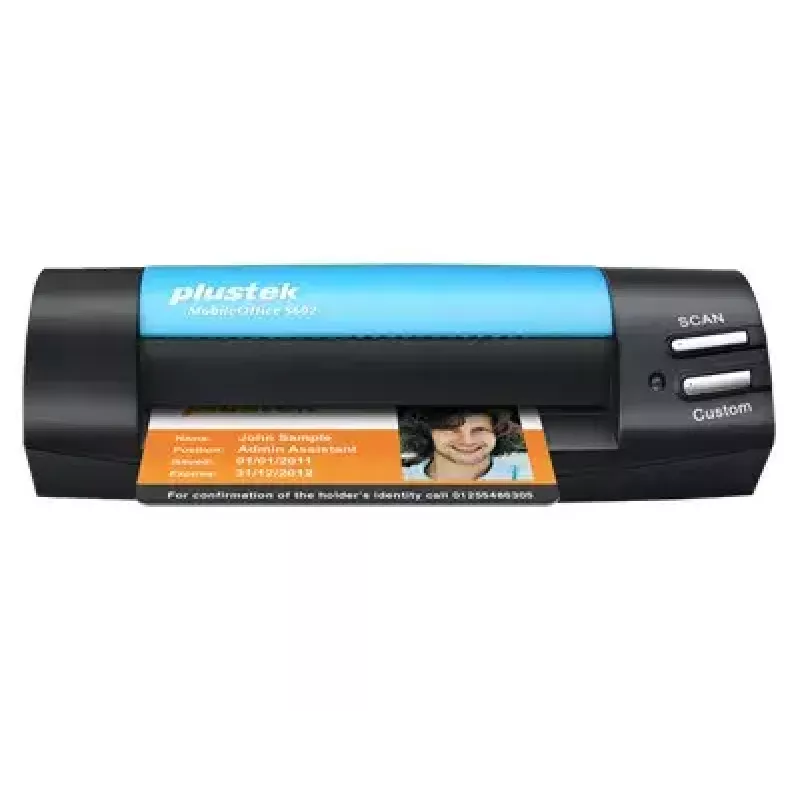 Plustek MobileOffice S602 digitalizador de cartões de visita 1200 x 1200 dpi A6 preto, azul