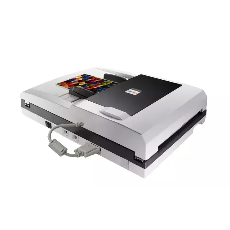 Plustek SmartOffice PL4080 digitalizador ADF com mesa e ADF 600 x 600 DPI A4 preto, cinzento