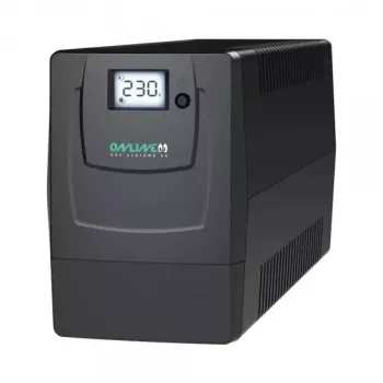Unidade de alimentação ininterrupta ONLINE USV-Systeme YUNTO Smile 800 Line-Interactive 0,8 kVA 480 W 2 saídas AC bateria 9 Ah LCD torre