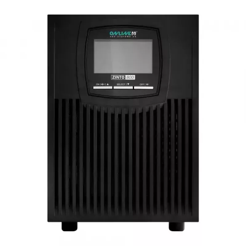 ONLINE USV ZINTO 800 T UPS torre, 800 VA (0,8 kVA), 720 W, 8 saídas AC, USB, RS232, EPO