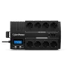 Unidade de alimentação ininterrupta CYBERPOWER BR700ELCD, Line-Interactive 0,7 kVA (420 W), 8 saídas tipo F, LCD, AVR