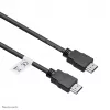 Cabo HDMI Neomounts HDMI35MM - 10 metros, 10 m, HDMI Type-A (Standard), HDMI Type-A (Standard), 10,2 Gbit/s, preto