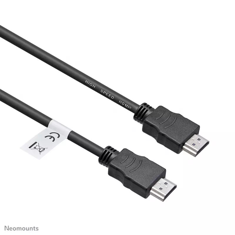 Cabo HDMI Neomounts HDMI35MM - 10 metros, 10 m, HDMI Type-A (Standard), HDMI Type-A (Standard), 10,2 Gbit/s, preto