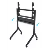 B-Tech BT8545/B carrinho para TV, 55–86 polegadas, VESA 900x600, máx. 100 kg, com prateleira, preto