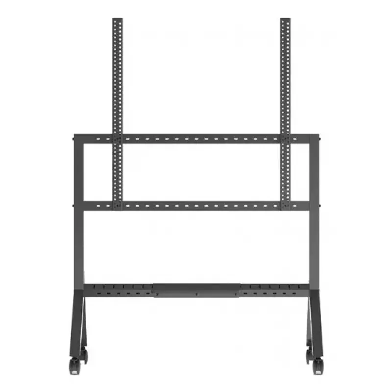 B-Tech BT8546/B carrinho para TV, 65–110 polegadas, VESA 1000x900, máx. 125 kg, com prateleira, preto