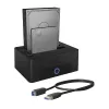 ICY BOX estação de acoplamento e clonagem de 2 baías para discos SATA de 2,5 polegadas ou 3,5 polegadas para host USB 3.0