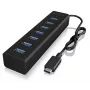 ICY BOX IB-HUB1700-C3 USB 3.2 Gen 1 (3.1 Gen 1) Type-C 5000 Mbit/s preto