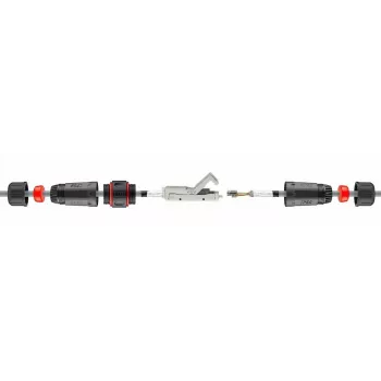 Conector de cabo Microconnect KON526 RJ-45 preto