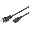 Cabo de alimentação Goobay 93617 preto 2 m SEV 1011 IEC C13