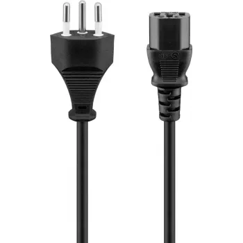 Cabo de alimentação Goobay 93617 preto 2 m SEV 1011 IEC C13