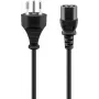Cabo de alimentação Goobay 93617 preto 2 m SEV 1011 IEC C13