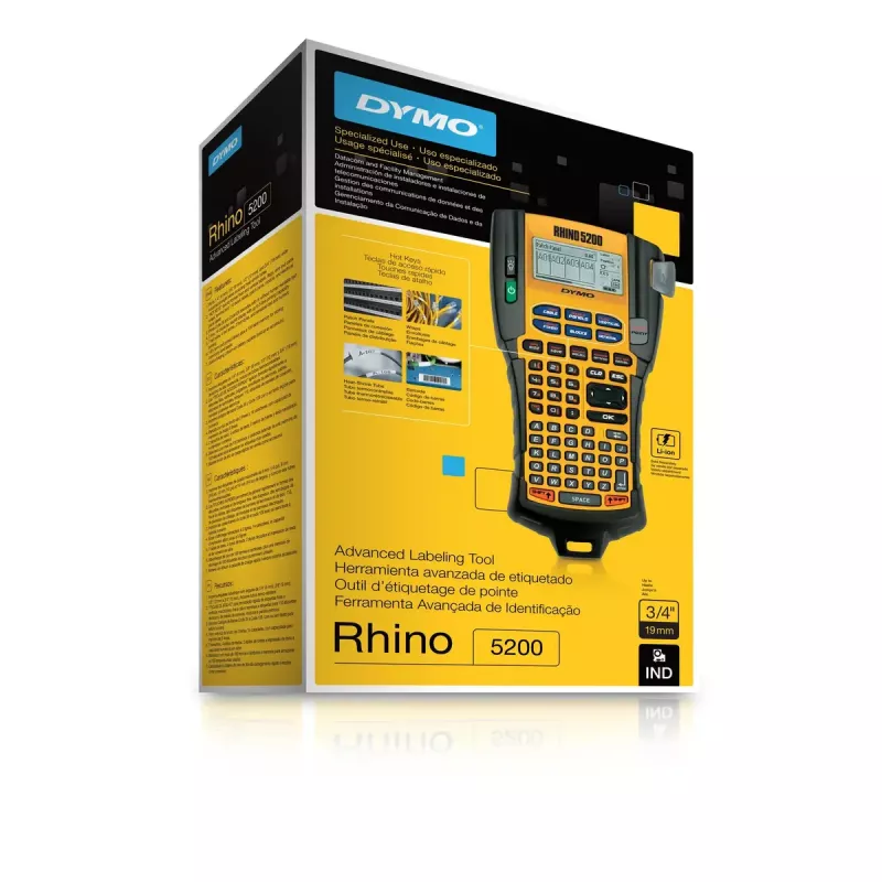 Impressora de etiquetas DYMO RHINO 5200 transferência térmica 180 x 180 DPI