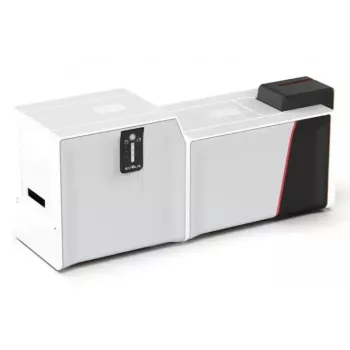 Impressora de cartões de plástico Evolis Primacy 2 — sublimação de cor/transferência térmica de resina, 300 x 1200 DPI, alimentação de 100 folhas, Fast Ethernet