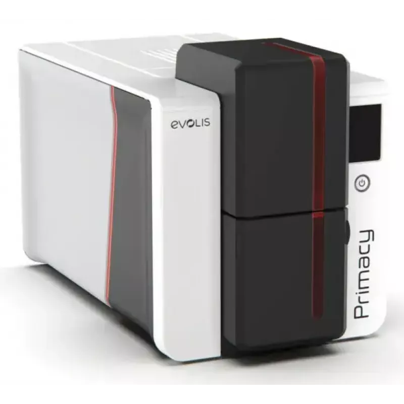 Impressora de cartões de plástico Evolis Primacy 2 — sublimação de cor/transferência térmica de resina, 300 x 1200 DPI, alimentação de 100 folhas, Fast Ethernet