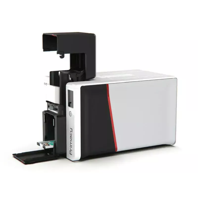 Impressora de cartões de plástico Evolis Primacy 2 — sublimação de cor/transferência térmica de resina, 300 x 1200 DPI, alimentação de 100 folhas, Fast Ethernet