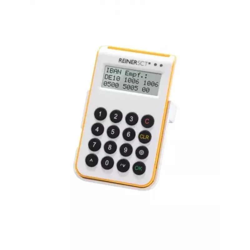 Leitor de cartões inteligentes Reiner SCT cyberJack one USB branco amarelo