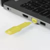 Lindy 47899 chave para bloqueador de porta RJ45, amarelo
