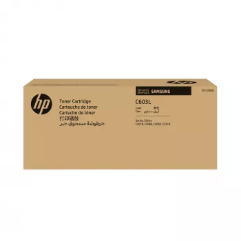 Cartucho de toner original Samsung CLT-C603L ciano de alto rendimento