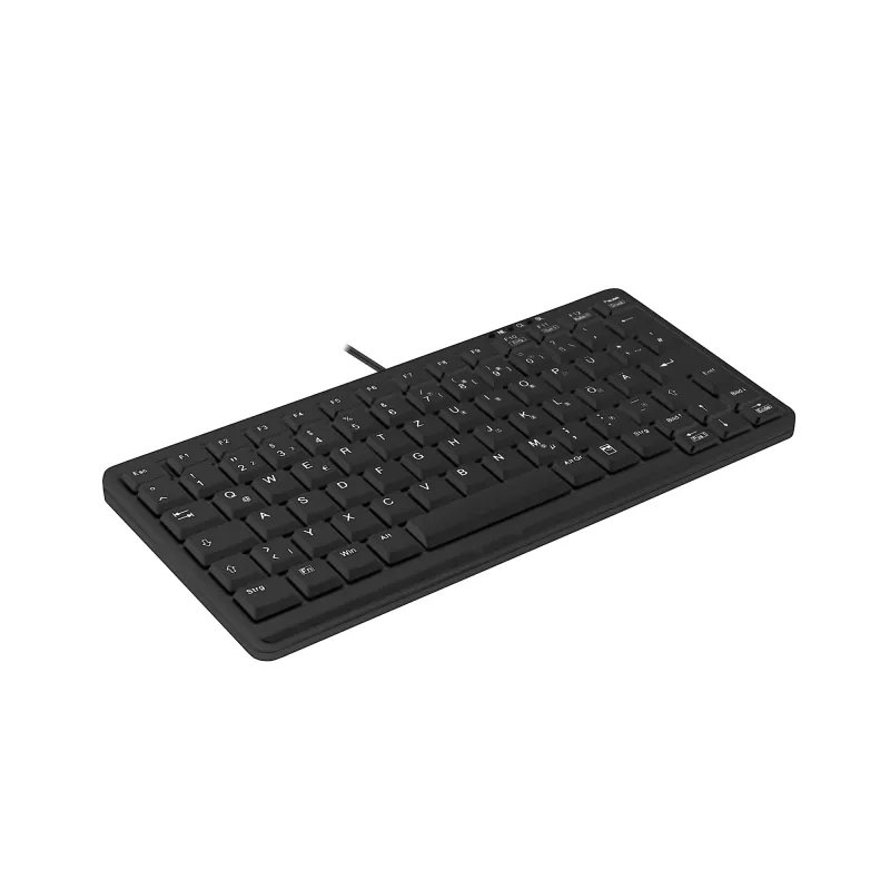 Cherry Active Key AK-4100-U-B/GE Mini teclado, USB, preto, disposição alemã