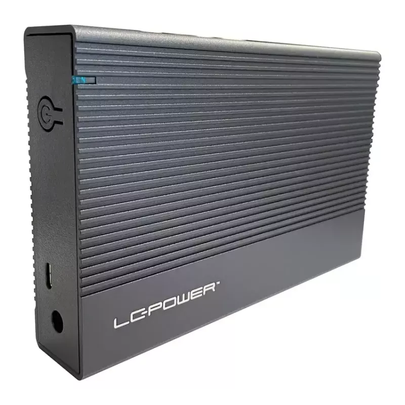 LC-Power LC-25U3-C caixa para HDD SATA de 2,5 polegadas, USB-C 3.2 Gen 2x1 10 Gb/s, SATA 6 Gb/s, preta